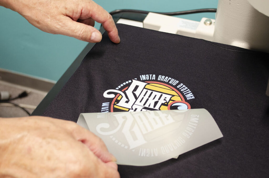 heatpress printing t shirt