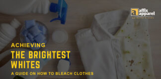 how to bleach clothes